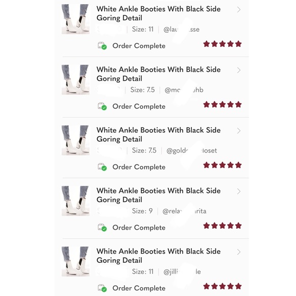 White Ankle Booties With Black Side Goring Detail - Picture 9 of 10